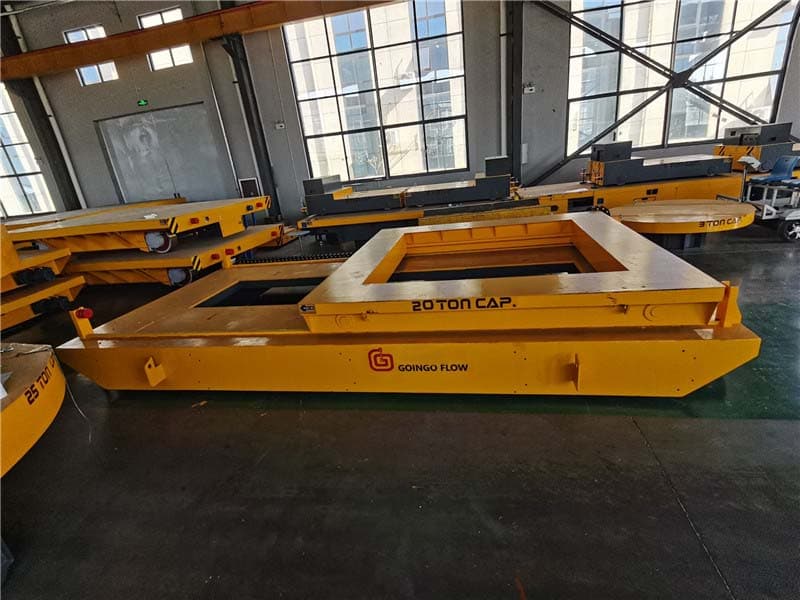 cable reel powered transfer carts