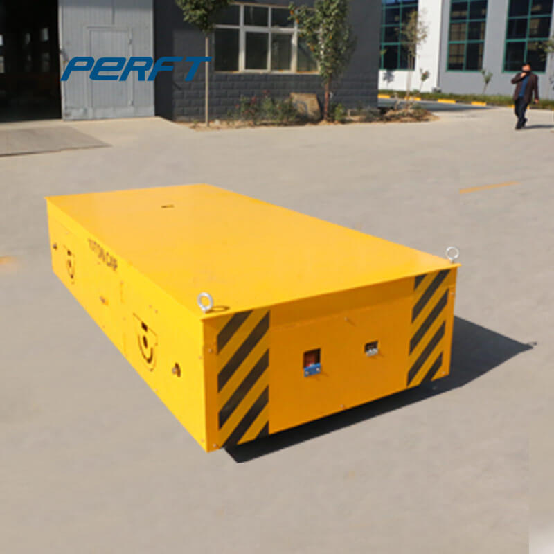 Four Wheel Steering Trackless Motorized Transfer Trolley