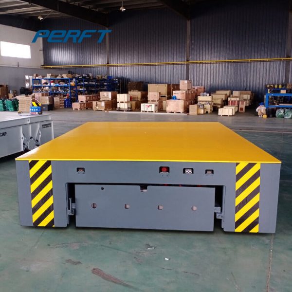 Steerable Electric Trackless Transfer Vehicle Industrial Tugger Trolleys