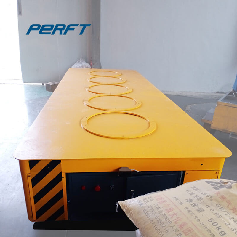 Heavy Cargo Transportation Self-Propelled Rail Flat Transfer Trolley Work with Crane