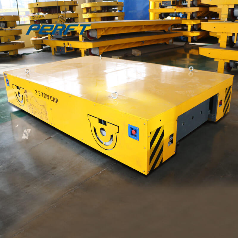 Lithium Battery Powered Industry Track Custom Transfer Trolley