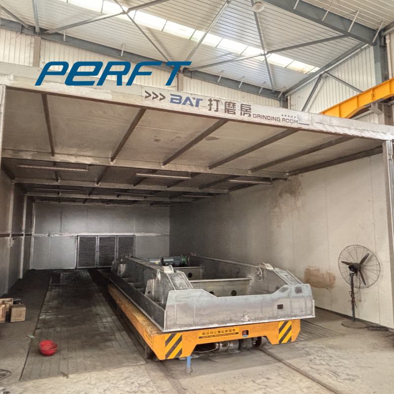 Rail Transfer Cart for Sandblasting Rooms